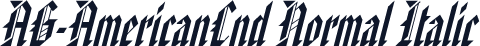 AG-AmericanCnd Normal Italic