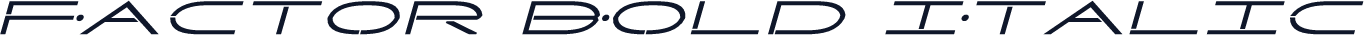 Factor Bold Italic