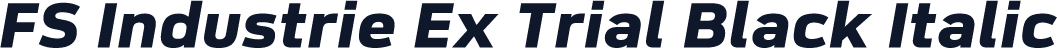 FS Industrie Ex Trial Black Italic