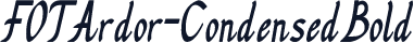 FOTArdor-CondensedBold