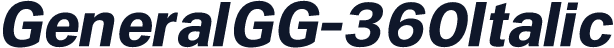 GeneralGG-360Italic