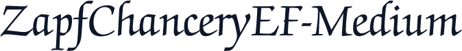 ZapfChanceryEF-Medium