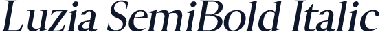 Luzia SemiBold Italic