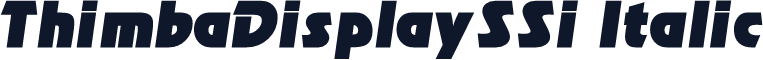 ThimbaDisplaySSi Italic