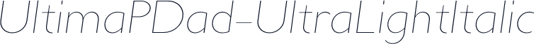 UltimaPDad-UltraLightItalic