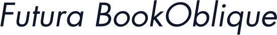 Futura BookOblique