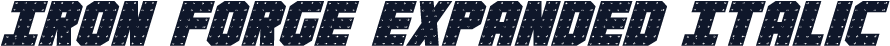 Iron Forge Expanded Italic
