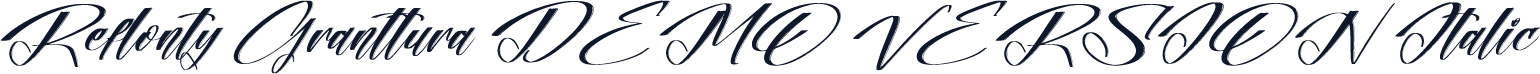 Reflonty Granttura DEMO VERSION Italic