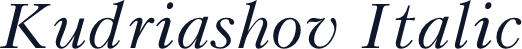 Kudriashov Italic