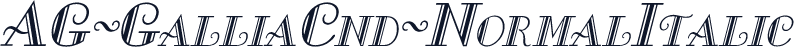 AG-GalliaCnd-NormalItalic