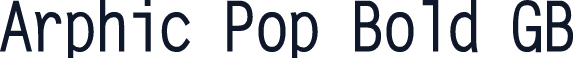 Arphic Pop Bold GB