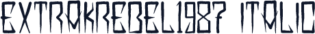 EXTRAKREBEL1987 Italic