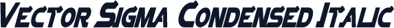 Vector Sigma Condensed Italic