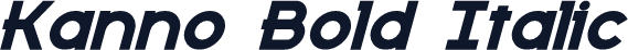 Kanno Bold Italic