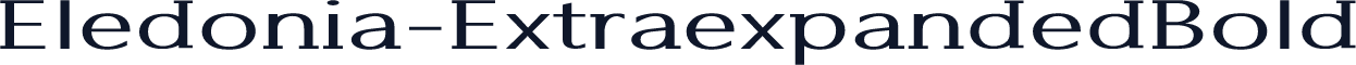 Eledonia-ExtraexpandedBold
