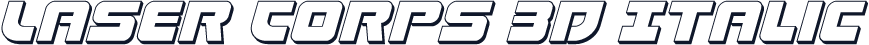 Laser Corps 3D Italic