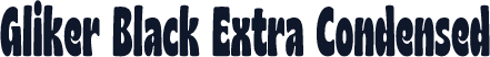 Gliker Black Extra Condensed