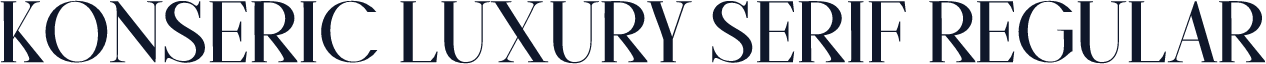 Konseric Luxury Serif Regular
