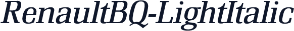 RenaultBQ-LightItalic