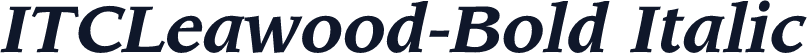 ITCLeawood-Bold Italic