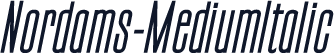 Nordams-MediumItalic