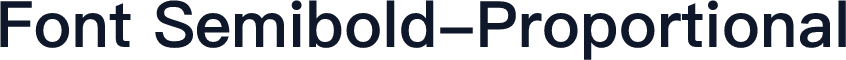 Font Semibold-Proportional