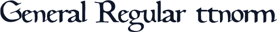 General Regular ttnorm
