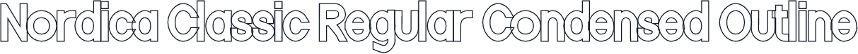 Nordica Classic Regular Condensed Outline