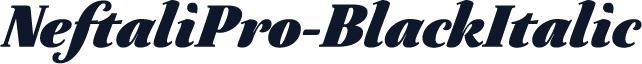NeftaliPro-BlackItalic