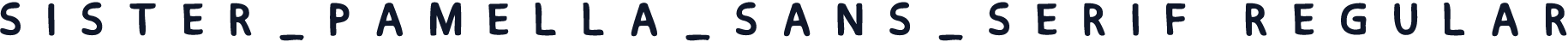 Sister_Pamella_sans_serif Regular