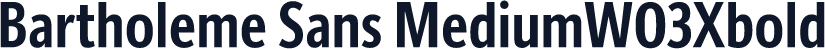 Bartholeme Sans MediumW03Xbold