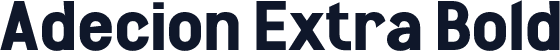 Adecion Extra Bold