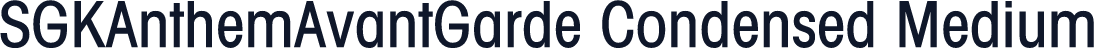 SGKAnthemAvantGarde Condensed Medium