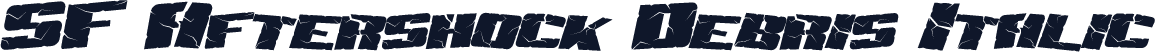SF Aftershock Debris Italic
