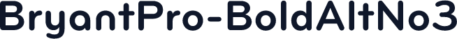 BryantPro-BoldAltNo3