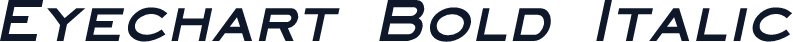 Eyechart Bold Italic