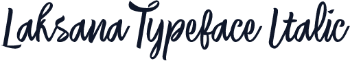 Laksana Typeface Italic