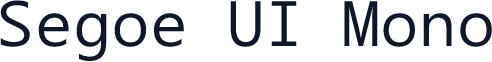 Segoe UI Mono