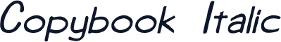 Copybook  Italic
