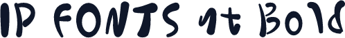 IP FONTS nt Bold