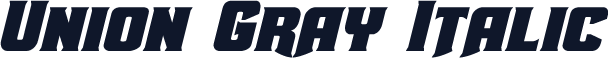 Union Gray Italic