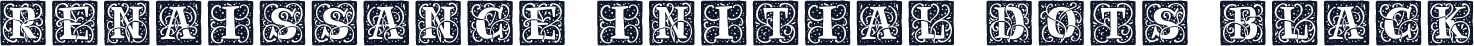 Renaissance Initial Dots Black