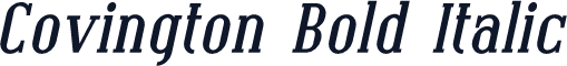 Covington Bold Italic