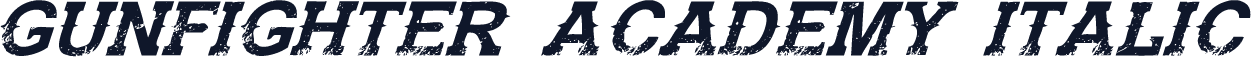 Gunfighter Academy Italic