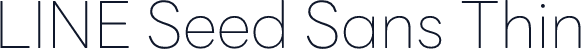 LINE Seed Sans Thin