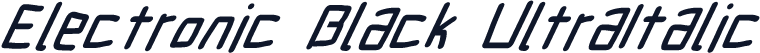 Electronic Black UltraItalic