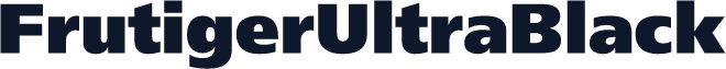 FrutigerUltraBlack