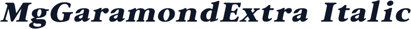 MgGaramondExtra Italic
