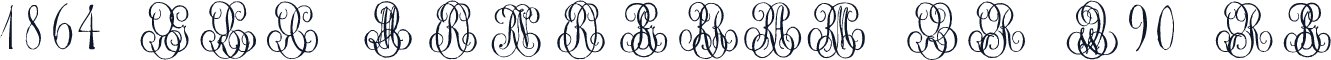 1864 GLC Monogram QR W90 Rg
