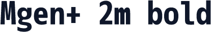 Mgen+ 2m bold